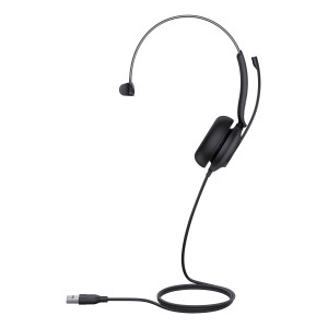 Yealink UH35 Mono Teams Auscultadores Com fios Fita de cabeça Escritório Call center USB Type-A Preto