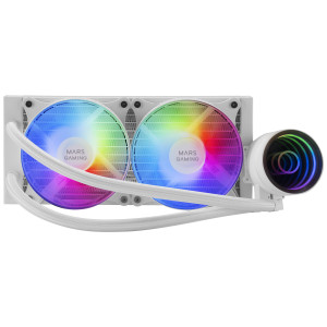 Mars Gaming MLONE240 Processador Kit de arrefecimento líquido 12 cm Branco 1 unidade(s) 2