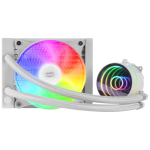 Mars Gaming MLONE120W Sistema de Arrefecimento de Computador Processador Refrigerador líquido all-in-one 12 cm Branco 1 2