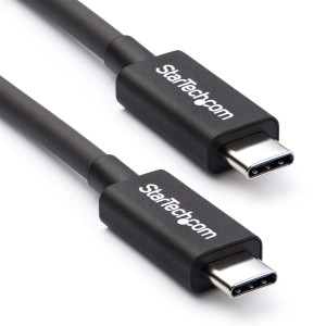 StarTech.com Cabo USB-C Thunderbolt 3 (20 Gbps) de 2 m - Compatível com Thunderbolt, USB e DisplayPort 2