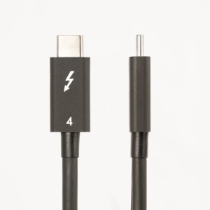 StarTech.com TBLT4MM50CM cabo Thunderbolt 0,5 m 40 Gbit s Preto 2