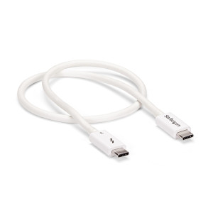 StarTech.com TBLT34MM50CW cabo Thunderbolt 0,5 m 40 Gbit s Branco 2
