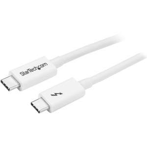 StarTech.com TBLT3MM1MW cabo Thunderbolt 1 m 20 Gbit s Branco