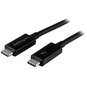 StarTech.com TBLT3MM1M cabo Thunderbolt 1 m 20 Gbit s Preto