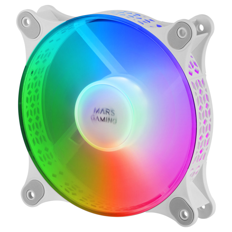 Mars Gaming MFDUOW Sistema de Arrefecimento de Computador Caixa de computador Ventoinha 12 cm Branco