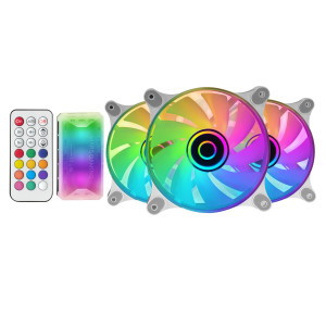 Mars Gaming MF3DKITW Sistema de Arrefecimento de Computador Caixa de computador Ventoinha 12 cm Branco 3 unidade(s) 2