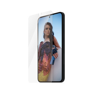 PanzerGlass SAFE. by ® Screen Protector Samsung Galaxy S25+ | S24+ | Ultra-Wide Fit w. Aligner Proteção de ecrã transparente 1