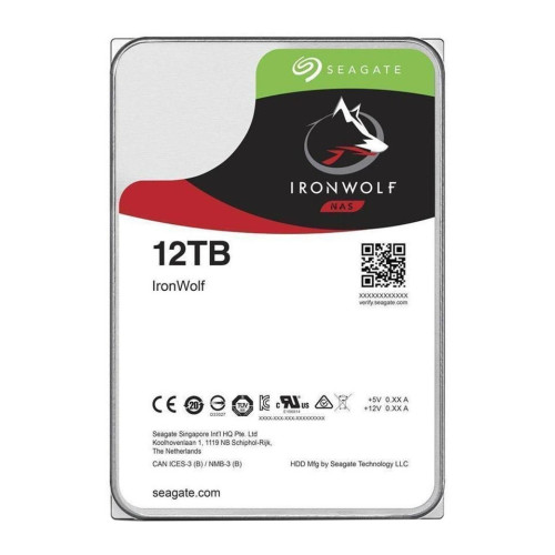 Seagate NAS HDD IronWolf unidade de disco rígido 12 TB 7200 RPM 256 MB 3.5" Serial ATA III Seagate NAS HDD IronWolf unidade de disco rígido 12 TB 7200 RPM 256 MB 3.5" Serial ATA III