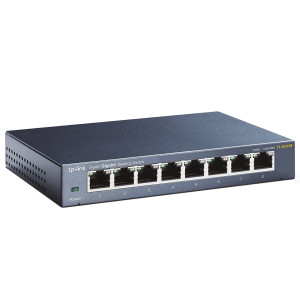 TP-Link TL-SG108 V3.0 Não-gerido Gigabit Ethernet (10 100 1000) Preto
