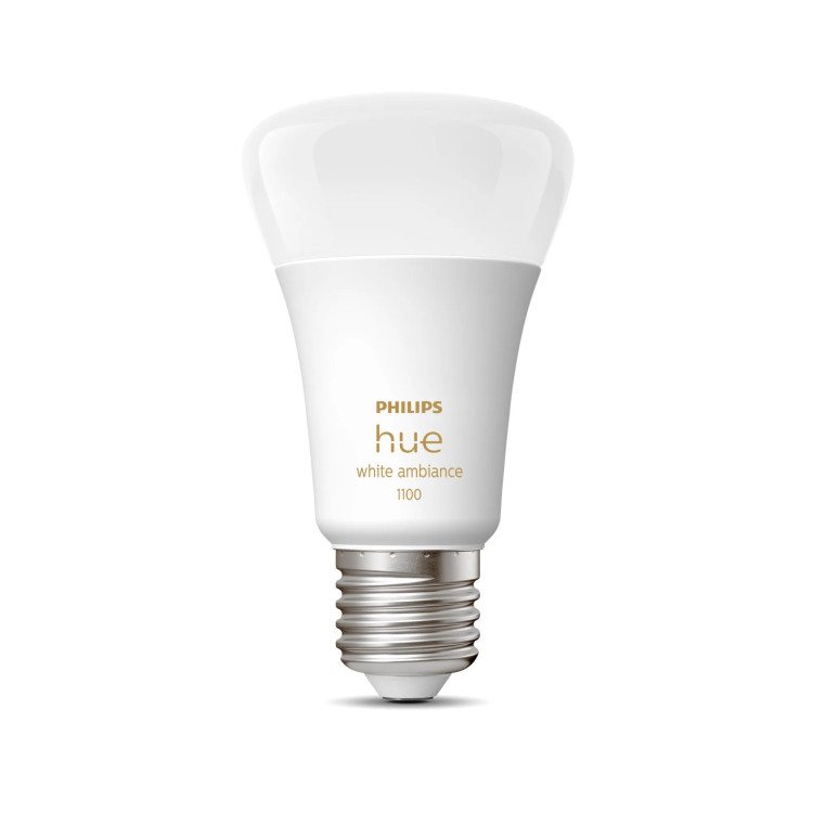 Philips Luz ambiente branca Hue A60 – Lâmpada inteligente E27 – 1100