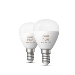 Philips Ambiente branco e colorido Hue Esférica – Lâmpada inteligente E14 (pacote de 2) 2