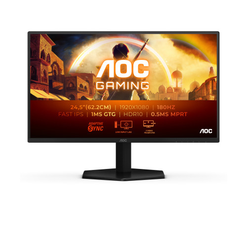AOC G4 25G42E monitor de ecrã 62,2 cm (24.5") 1920 x 1080 pixels Full HD LED Preto, Vermelho AOC G4 25G42E monitor de ecrã 62,2 cm (24.5") 1920 x 1080 pixels Full HD LED Preto, Vermelho