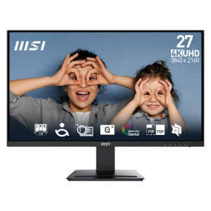 MSI Pro MP273U monitor de ecrã 68,6 cm (27") 3840 x 2160 pixels 4K Ultra HD Preto