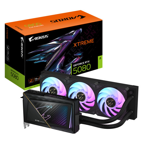 GIGABYTE AORUS GeForce RTX 5080 XTREME WATERFORCE 16G NVIDIA 16 GB GDDR7 GIGABYTE AORUS GeForce RTX 5080 XTREME WATERFORCE 16G NVIDIA 16 GB GDDR7