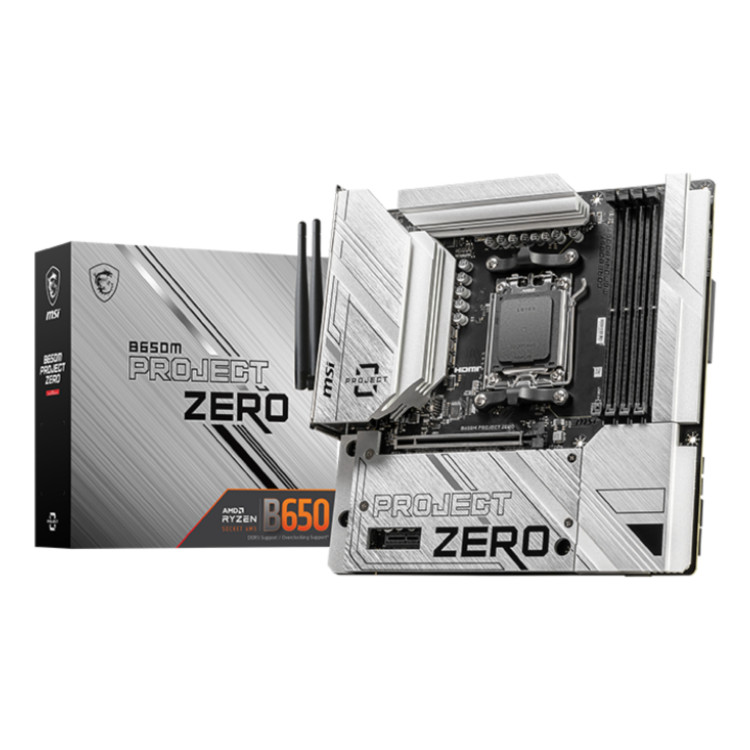 MSI B650M PROJECT ZERO motherboard AMD B650 Ranhura AM5 micro ATX