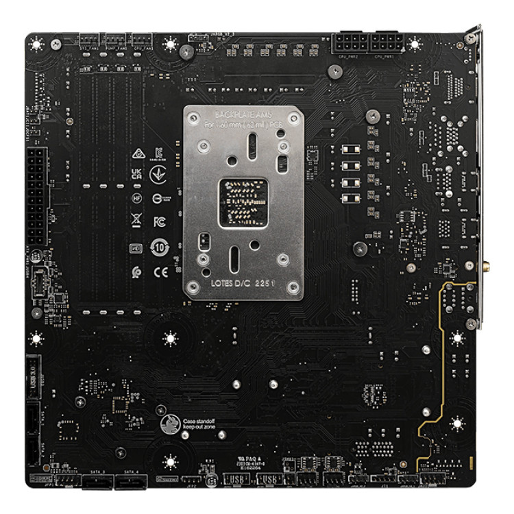MSI B650M PROJECT ZERO motherboard AMD B650 Ranhura AM5 micro ATX