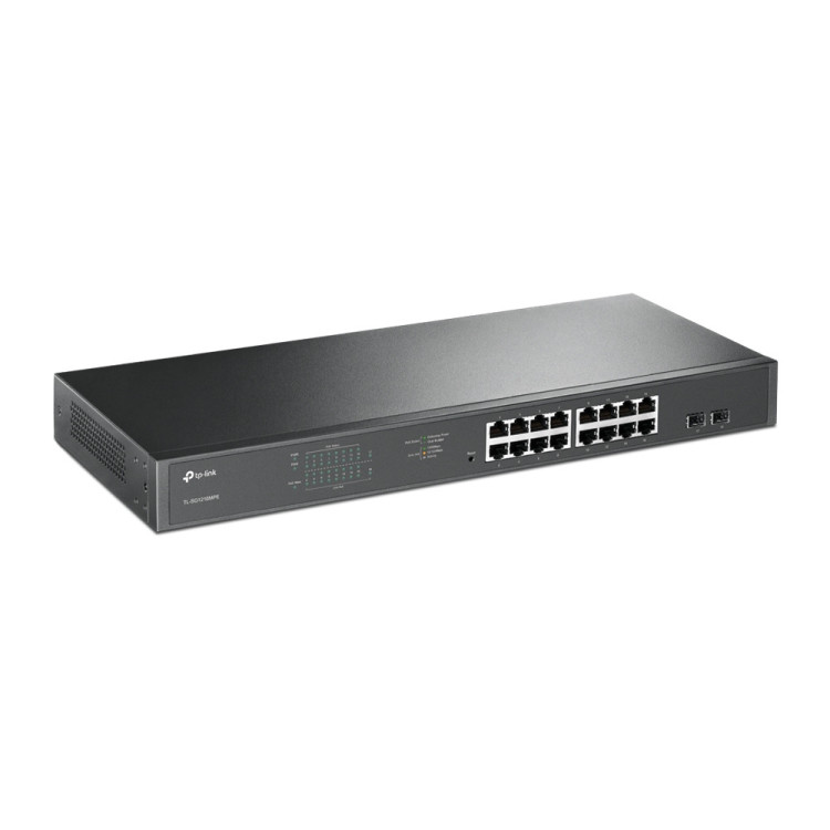TP-Link TL-SG1218MPE Gerido L2 Gigabit Ethernet (10 100 1000) Power over Ethernet (PoE) 1U Preto