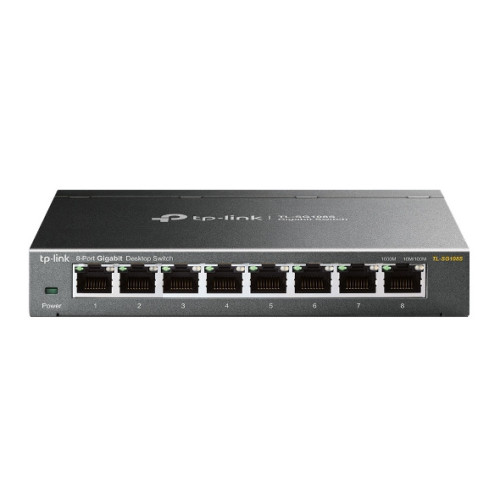 TP-Link Omada TL-SG108S switch de rede Não-gerido Gigabit Ethernet (10 100 1000) Preto