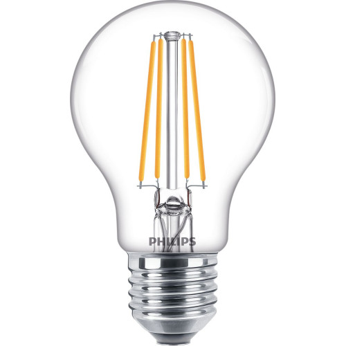 Philips Lâmpada de filamento transparente 60 W A60 E27 Philips Lâmpada de filamento transparente 60 W A60 E27