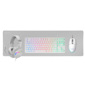 Mars Gaming MCP-RGB3 teclado Rato incluído Jogos USB QWERTY Espanhol Branco 2