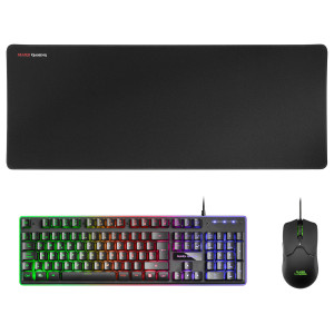 Mars Gaming MCPXBES teclado Rato incluído Jogos USB Espanhol Preto