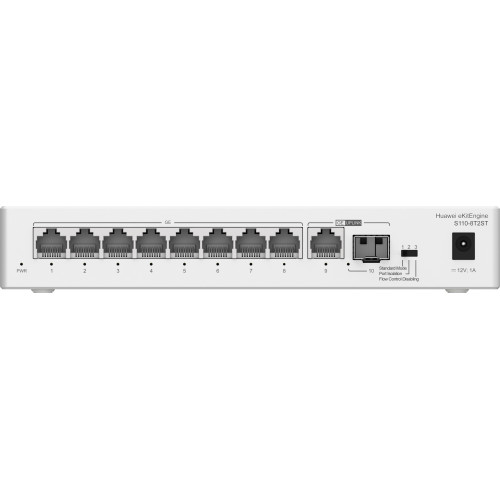 HUAWEI eKit S110 Series S110-8T2ST Não-gerido L2 Gigabit Ethernet (10 100 1000) Cinzento HUAWEI eKit S110 Series S110-8T2ST Não-gerido L2 Gigabit Ethernet (10 100 1000) Cinzento
