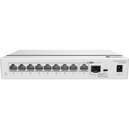 HUAWEI eKit S110 Series S110-8T2ST Não-gerido L2 Gigabit Ethernet (10 100 1000) Cinzento HUAWEI eKit S110 Series S110-8T2ST Não-gerido L2 Gigabit Ethernet (10 100 1000) Cinzento