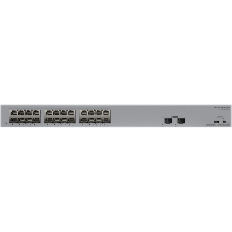 HUAWEI eKit S110 Series S110-24LP2SR Não-gerido L2 Gigabit Ethernet (10 100 1000) Power over Ethernet (PoE) 1U Cinzento