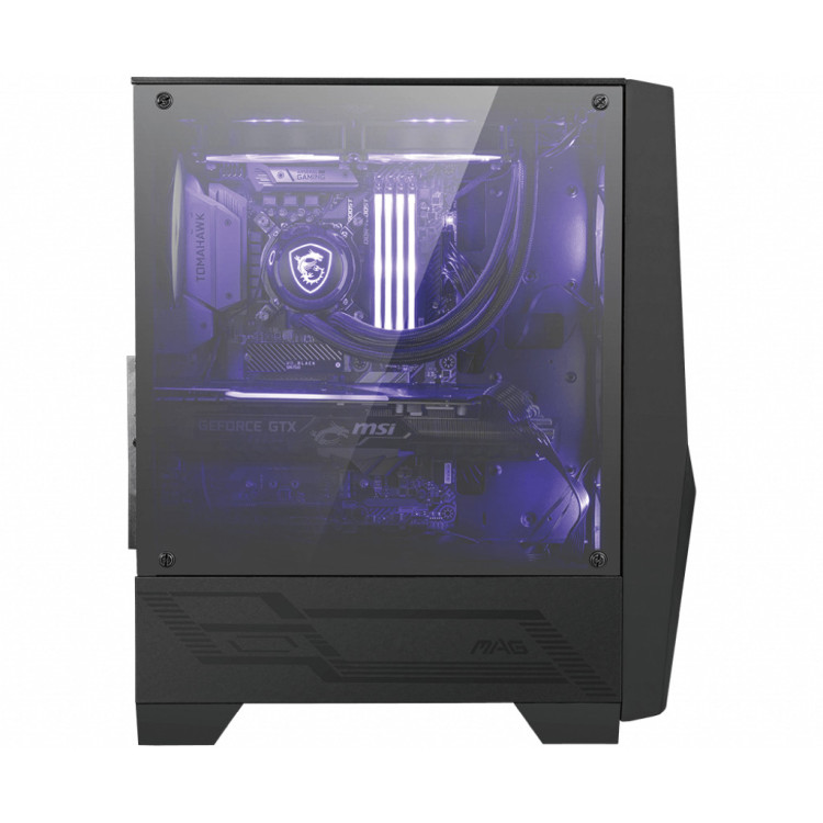 MSI MAG Forge 100M Midi Tower Preto, Transparente