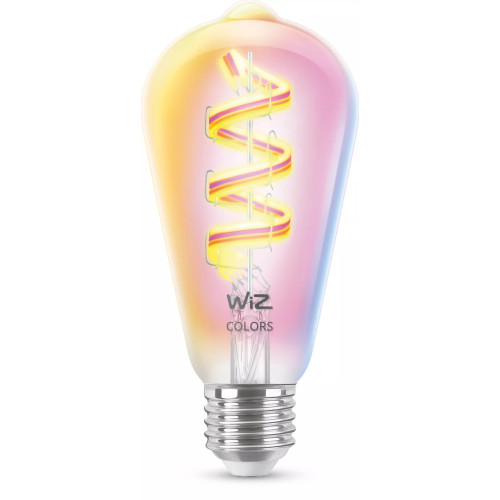 WiZ Lâmpada de filamento transparente de 40 W ST64 E27 WiZ Lâmpada de filamento transparente de 40 W ST64 E27