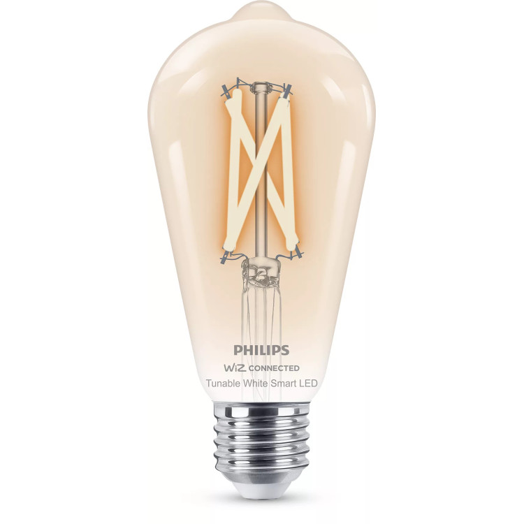 Philips Lâmpada de filamento transparente de 7 W (Eq. 60 W) ST64 E27