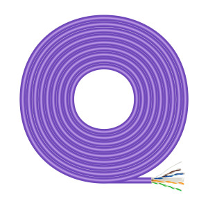AISENS A135-0747 cabo de rede Violeta 100 m Cat6 U UTP (UTP) 2