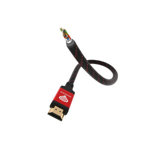 GENESIS NKA-0787 cabo HDMI 3 m HDMI Type A (Standard) Preto, Vermelho 2