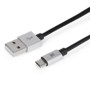 Maillon Technologique Premium MTPMUS241 cabo USB USB 2.0 1 m USB A Micro-USB B Prateado