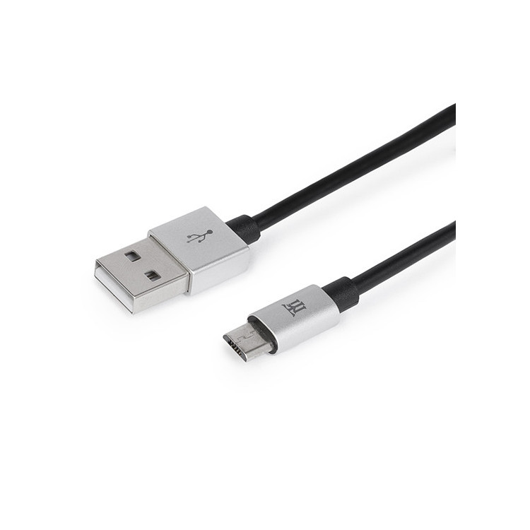 Maillon Technologique Premium MTPMUS241 cabo USB USB 2.0 1 m USB A Micro-USB B Prateado