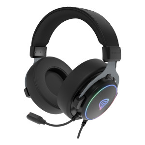 GENESIS Neon 764 Auscultadores Com fios Fita de cabeça Jogos USB Type-A Preto