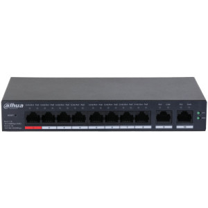 Dahua Technology DH-CS4010-8ET-110 switch de rede Gerido L2 Fast Ethernet (10 100) Power over Ethernet (PoE) Preto 2