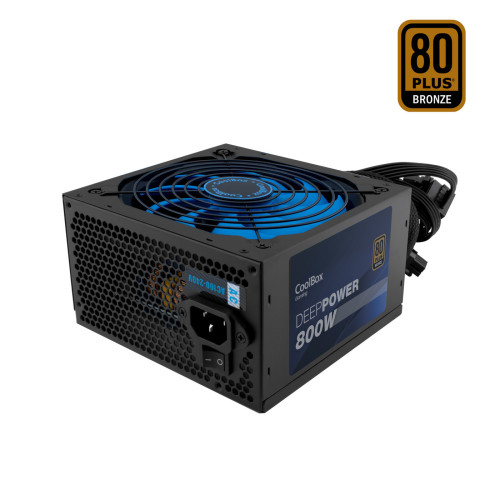 CoolBox DeepPower BR-800 fonte de alimentação 800 W 20+4 pin ATX ATX Preto CoolBox DeepPower BR-800 fonte de alimentação 800 W 20+4 pin ATX ATX Preto