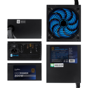 CoolBox DeepPower BR-800 fonte de alimentação 800 W 20+4 pin ATX ATX Preto 2