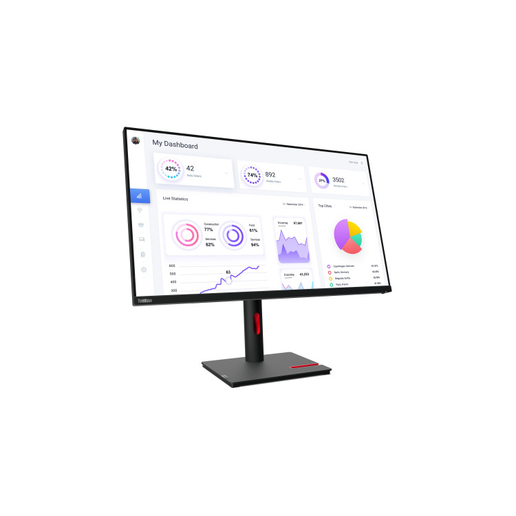 Lenovo ThinkVision T32p-30 LED display 80 cm (31.5") 3840 x 2160 pixels 4K Ultra HD Preto