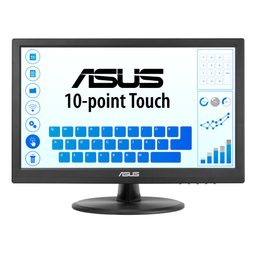 ASUS Touch VT169HE monitor de ecrã 39,6 cm (15.6") 1920 x 1080 pixels Full HD LED Ecrã táctil Tampo de mesa Preto ASUS Touch VT169HE monitor de ecrã 39,6 cm (15.6") 1920 x 1080 pixels Full HD LED Ecrã táctil Tampo de mesa Preto