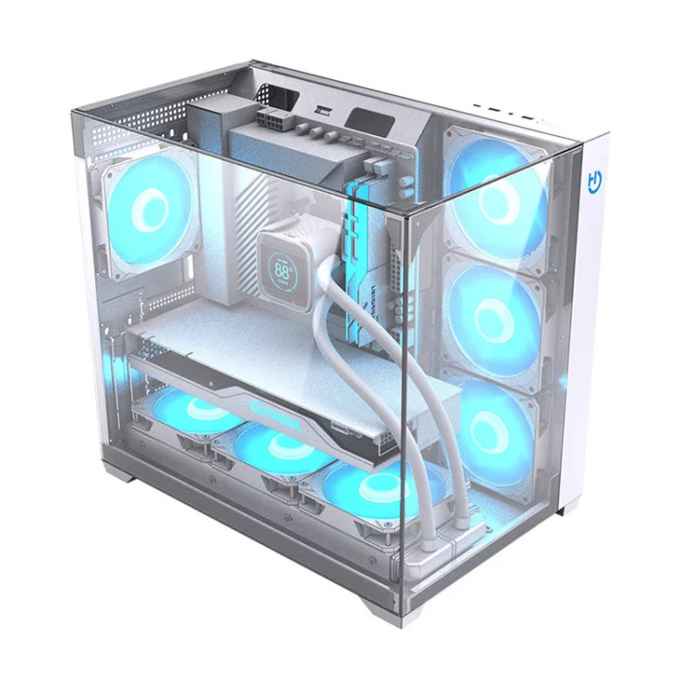 Hiditec SKY Tower Transparente, Branco