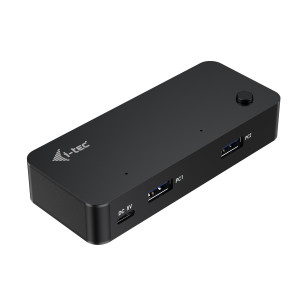 i-tec CAKVMHUB2A2C hub de interface USB Type-C 5000 Mbit s Preto