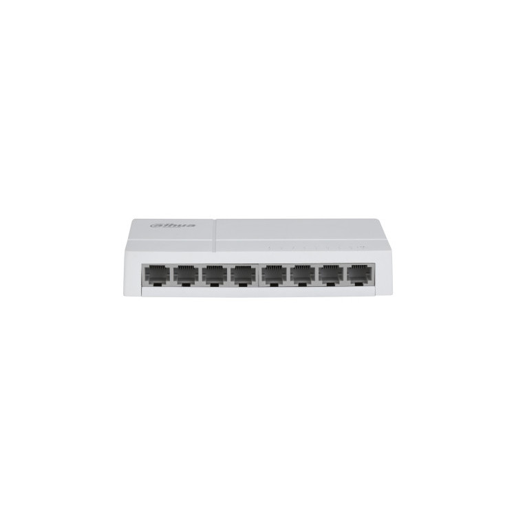 Dahua Technology PoE DH-SF1008L switch de rede Não-gerido Fast Ethernet (10 100) Power over Ethernet (PoE) PC Cinzento claro