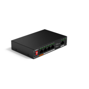 Dahua Technology PoE DH-SF1005 switch de rede Não-gerido L2 Fast Ethernet (10 100) Power over Ethernet (PoE) Montagem em