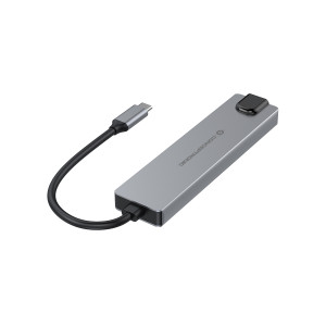 Conceptronic DONN29G base & duplicador de portas Com fios USB 3.2 Gen 2 (3.1 Gen 2) Type-C Cinzento 2