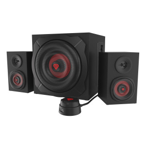 GENESIS Helium 610BT conjunto de colunas 60 W PC Laptop Preto, Vermelho 2.1 canais 2-way 30 W Bluetooth