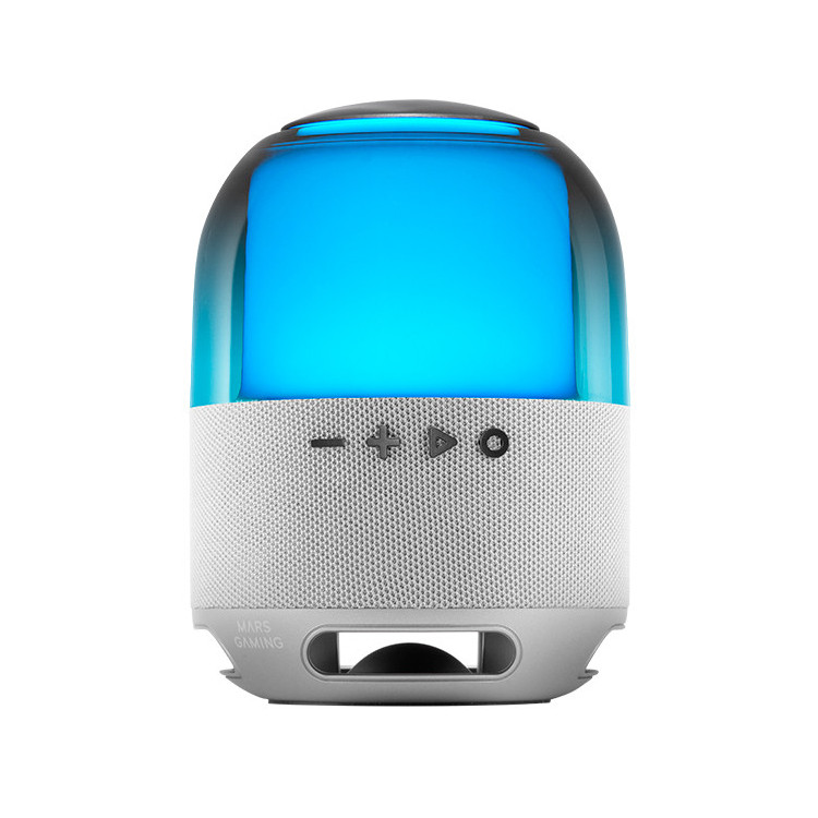 Mars Gaming MSFLOWW Altifalante Portátil e ou para festa Coluna portátil estéreo Cinzento, Prateado 15 W