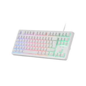 Mars Gaming MK023 teclado Jogos USB QWERTY Espanhol Branco