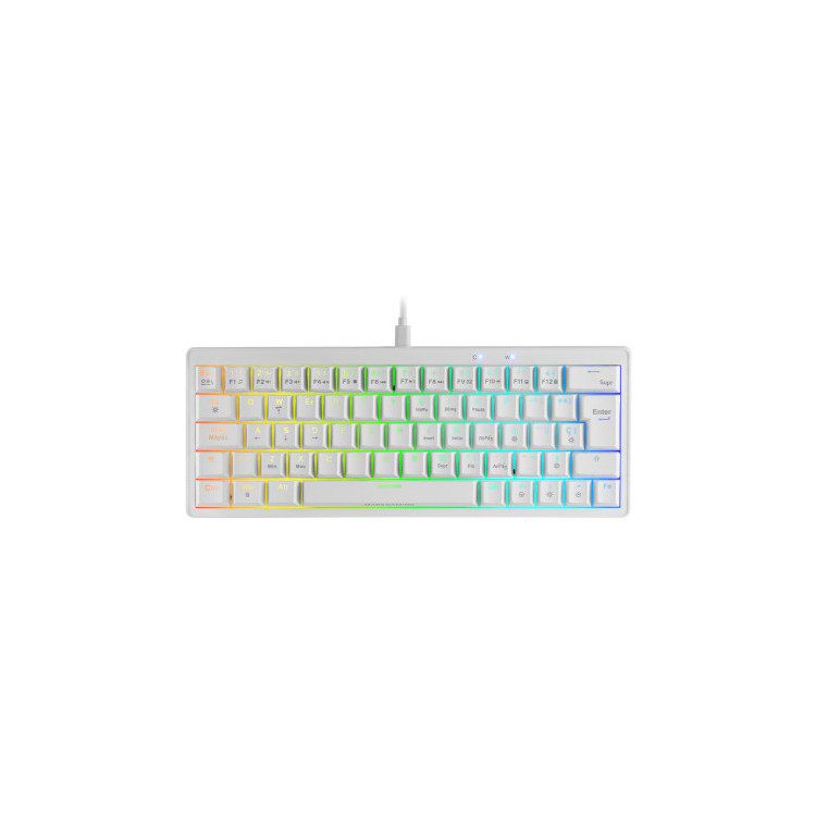 Mars Gaming MKMINIPRO teclado Jogos USB Espanhol Branco